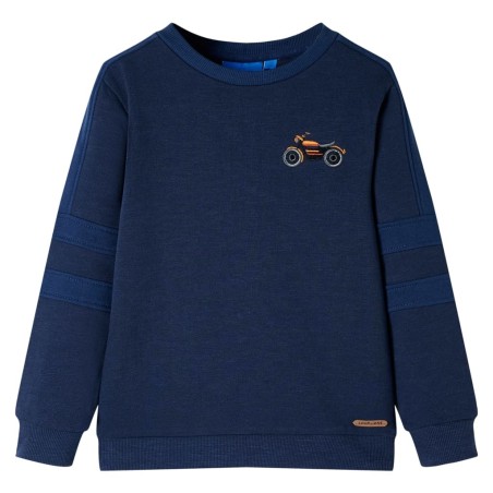 Sweatshirt pour enfants mélange bleu marine 140 
