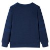 Sweatshirt pour enfants mélange bleu marine 140 