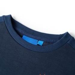 Sweatshirt pour enfants mélange bleu marine 140 