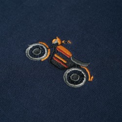 Sweatshirt pour enfants mélange bleu marine 140 