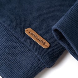 Sweatshirt pour enfants mélange bleu marine 140 