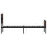Cadre de lit sans matelas chêne marron 107x203 cm 