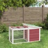 Clapier moka 100,5x54x55 cm bois de pin massif 