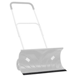 Bordure en caoutchouc de chasse-neige noir 180x8x1 cm 