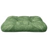 Coussin de palette à motif de feuilles 60x61,5x10 cm tissu 