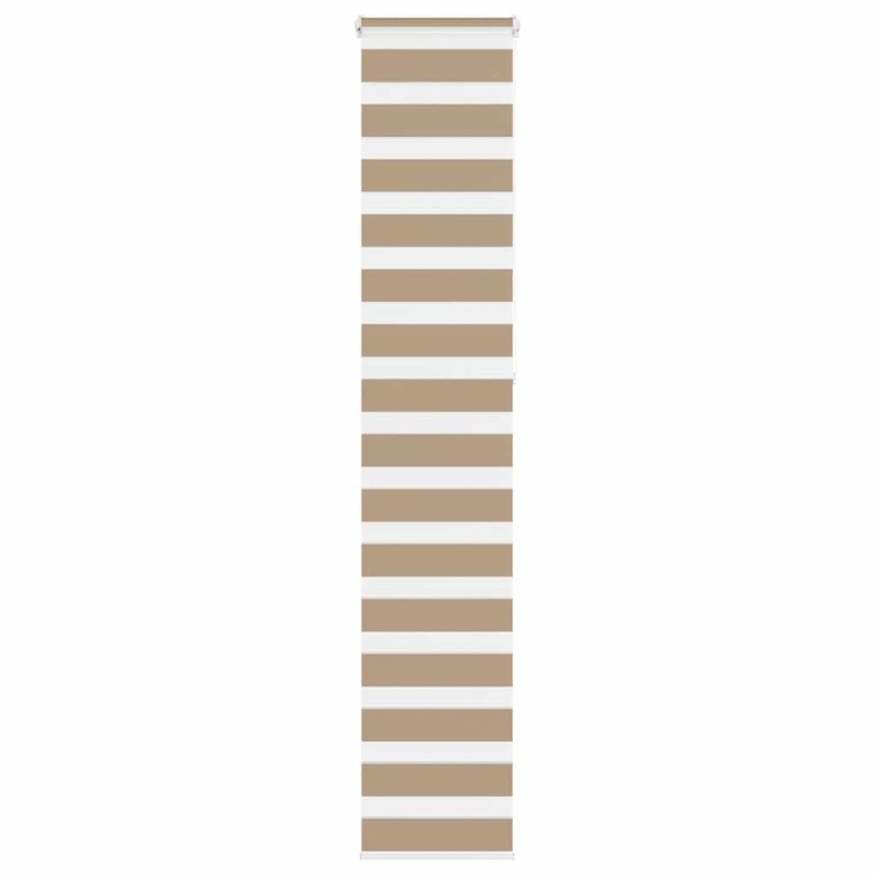 Store zèbre marron sable largeur du tissu 40,9 cm polyester 