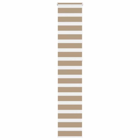 Store zèbre marron sable largeur du tissu 40,9 cm polyester 