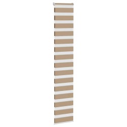 Store zèbre marron sable largeur du tissu 40,9 cm polyester 