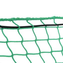 Filet pour remorque avec corde élastique vert 3x1,65 m PP 