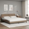 Lit avec matelas cappuccino 180x200 cm similicuir 