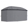 Tonnelle avec rideaux 520x349x255 cm Anthracite 