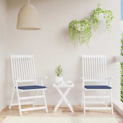Coussins de palette lot de 2 bleu marine 50x50x4 cm 