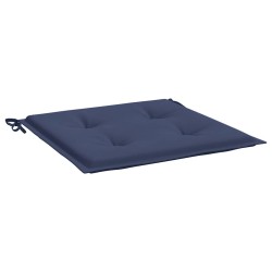 Coussins de palette lot de 2 bleu marine 50x50x4 cm 