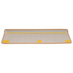 Tapis d'escalier 15 pcs 65x21x4 cm Beige 