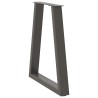 Pieds de table à manger en forme de V 2 pièces Anthracite 50 x (72-73) cm Acier 