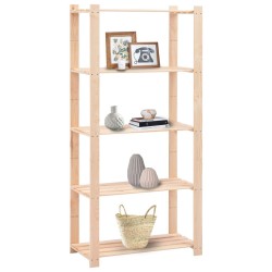 Étagères de rangement à 5 niveaux 5 pcs 80x38x170 cm Pin 250 kg 