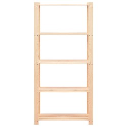 Étagères de rangement à 5 niveaux 5 pcs 80x38x170 cm Pin 250 kg 