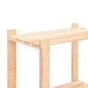 Étagères de rangement à 5 niveaux 5 pcs 80x38x170 cm Pin 250 kg 