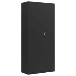 Classeur noir 90x40x200 cm acier 