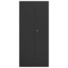 Classeur noir 90x40x200 cm acier 