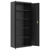 Classeur noir 90x40x200 cm acier 