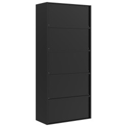 Classeur noir 90x40x200 cm acier 