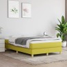 Cadre de lit sans matelas vert 120x200 cm tissu 