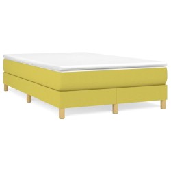 Cadre de lit sans matelas vert 120x200 cm tissu 