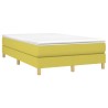 Cadre de lit sans matelas vert 120x200 cm tissu 
