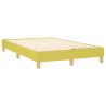 Cadre de lit sans matelas vert 120x200 cm tissu 