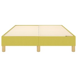Cadre de lit sans matelas vert 120x200 cm tissu 