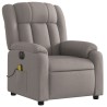 Fauteuil inclinable de massage électrique Taupe Tissu 