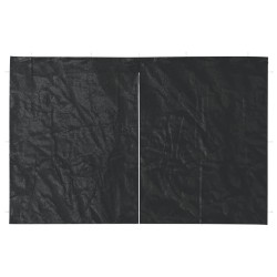 Paroi de tente de réception 2pcs fermeture éclair PE Anthracite 