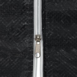 Paroi de tente de réception 2pcs fermeture éclair PE Anthracite 