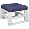 Coussin de palette bleu marine 50x50x12 cm tissu 