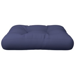 Coussin de palette bleu marine 50x50x12 cm tissu 