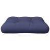 Coussin de palette bleu marine 50x50x12 cm tissu 