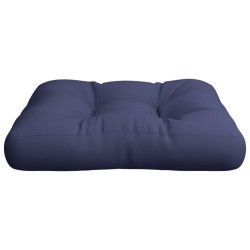 Coussin de palette bleu marine 50x50x12 cm tissu 