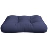 Coussin de palette bleu marine 50x50x12 cm tissu 