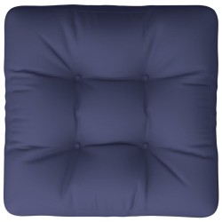 Coussin de palette bleu marine 50x50x12 cm tissu 