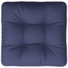 Coussin de palette bleu marine 50x50x12 cm tissu 