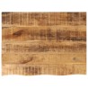 Dessus de table 80x60x3,8 cm bord vif bois massif manguier brut 