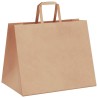 Sacs en papier 250 pcs avec poignées marron 32x22x24 cm 