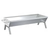 Plateau pour barbecue Argenté 118x42x30,5 cm Acier inoxydable 