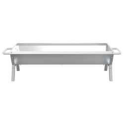 Plateau pour barbecue Argenté 118x42x30,5 cm Acier inoxydable 