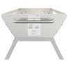 Plateau pour barbecue Argenté 118x42x30,5 cm Acier inoxydable 