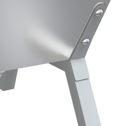 Plateau pour barbecue Argenté 118x42x30,5 cm Acier inoxydable 