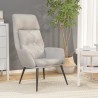 Chaise de relaxation Gris clair Similicuir daim 