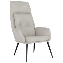 Chaise de relaxation Gris clair Similicuir daim 