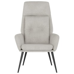 Chaise de relaxation Gris clair Similicuir daim 